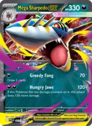 Reference image of Mega Sharpedo ex, Phantasmal Flames