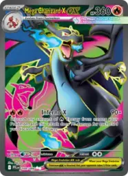 Reference image of Mega Charizard X ex, Phantasmal Flames