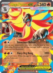 Reference image of Mega Pyroar ex, Chaos Rising