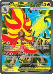 Reference image of Mega Pyroar ex, Chaos Rising