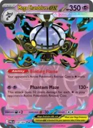 Reference image of Mega Chandelure ex, Pitch Black