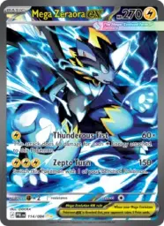 Reference image of Mega Zeraora ex, Pitch Black