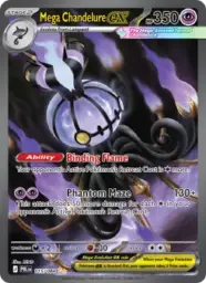 Reference image of Mega Chandelure ex, Pitch Black