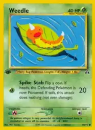 Weedle · Neo Discovery · 70/75