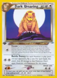 Dark Ursaring · Neo Destiny · 21/105