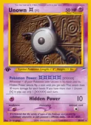 Unown [X] · Neo Destiny · 30/105