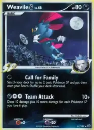 Weavile G · Platinum · 17/127