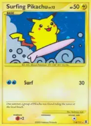 Surfing Pikachu · Rising Rivals · 114/111