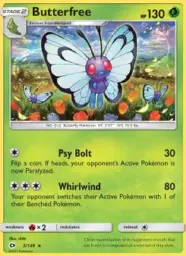 Butterfree · Sun & Moon · 3/149