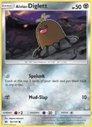 Alolan Diglett · Sun & Moon · 86/149
