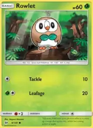Rowlet · Sun & Moon · 9/149