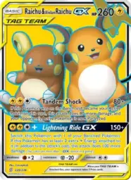 Raichu & Alolan Raichu GX · Unified Minds · 220/236