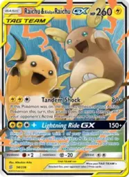 Raichu & Alolan Raichu GX · Unified Minds · 54/236