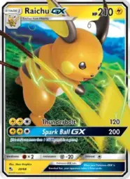 Raichu GX · Hidden Fates · 20/68