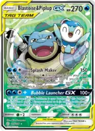 Blastoise & Piplup GX · Cosmic Eclipse · 215/236