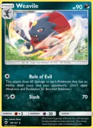 Weavile · Burning Shadows · 86/147