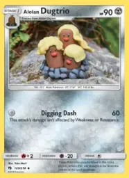 Alolan Dugtrio · Lost Thunder · 123/214