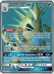 Tyranitar GX · Lost Thunder · 203/214