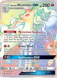 Alolan Ninetales GX · Lost Thunder · 225/214