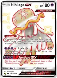 Nihilego-GX · Hidden Fates Shiny Vault · SV62/94