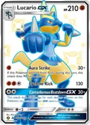 Lucario-GX · Hidden Fates Shiny Vault · SV64/94