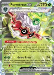 Reference image of Forretress ex, Paldea Evolved