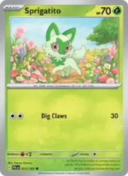 Reference image of Sprigatito, Paldea Evolved
