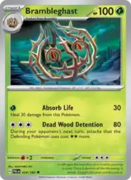 Reference image of Brambleghast, Paldea Evolved