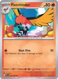 Reference image of Fletchinder, Paldea Evolved