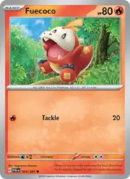 Reference image of Fuecoco, Paldea Evolved