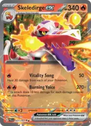 Reference image of Skeledirge ex, Paldea Evolved