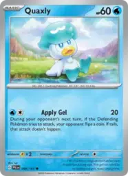 Reference image of Quaxly, Paldea Evolved