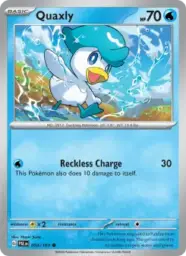 Reference image of Quaxly, Paldea Evolved