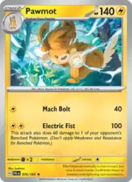 Reference image of Pawmot, Paldea Evolved