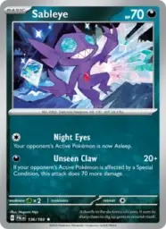 Reference image of Sableye, Paldea Evolved