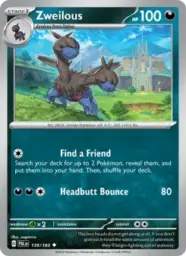 Reference image of Zweilous, Paldea Evolved