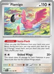 Reference image of Flamigo, Paldea Evolved