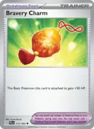 Reference image of Bravery Charm, Paldea Evolved
