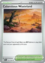 Reference image of Calamitous Wasteland, Paldea Evolved