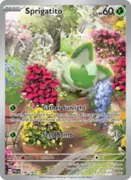 Reference image of Sprigatito, Paldea Evolved