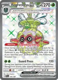 Reference image of Forretress ex, Paldea Evolved