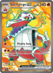 Reference image of Skeledirge ex, Paldea Evolved