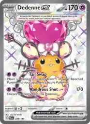Reference image of Dedenne ex, Paldea Evolved