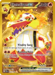 Reference image of Skeledirge ex, Paldea Evolved