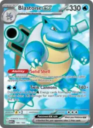 Reference image of Blastoise ex, 151