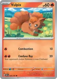 Reference image of Vulpix, Obsidian Flames
