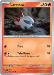 Reference image of Larvesta, Obsidian Flames