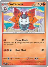 Reference image of Volcarona, Obsidian Flames