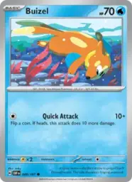 Reference image of Buizel, Obsidian Flames