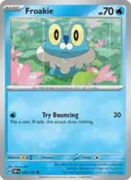 Reference image of Froakie, Obsidian Flames